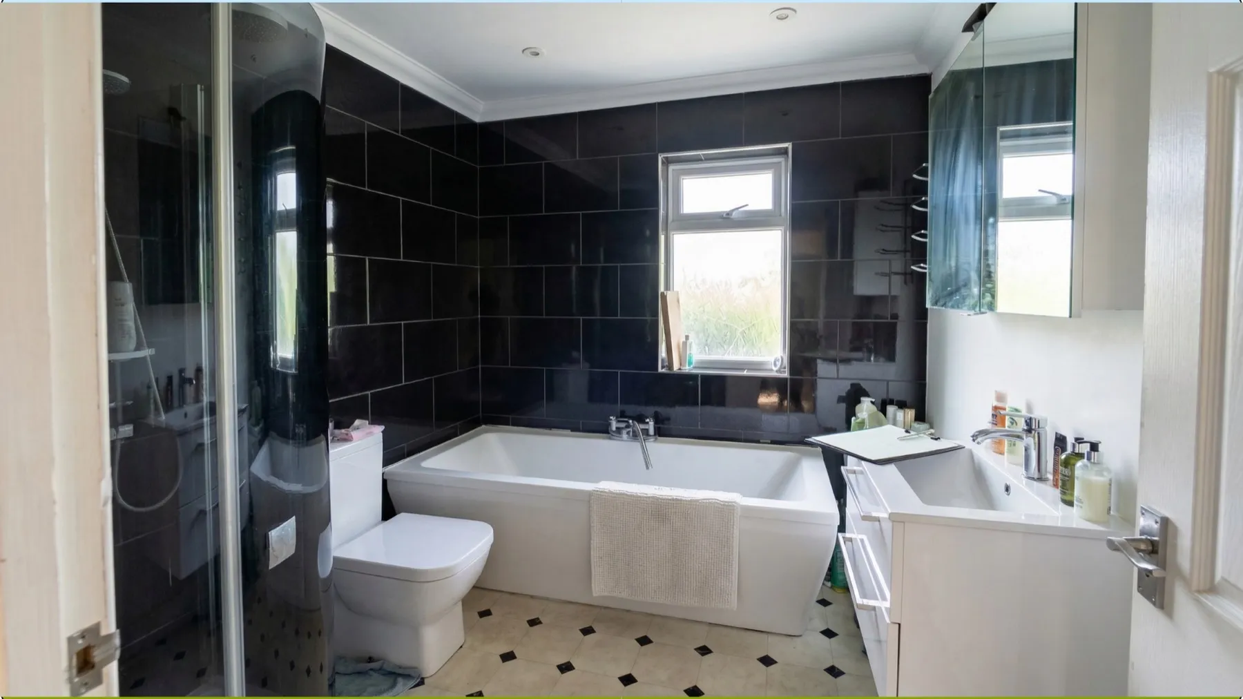 The dated bathroom in Hethersett before renovation work began
