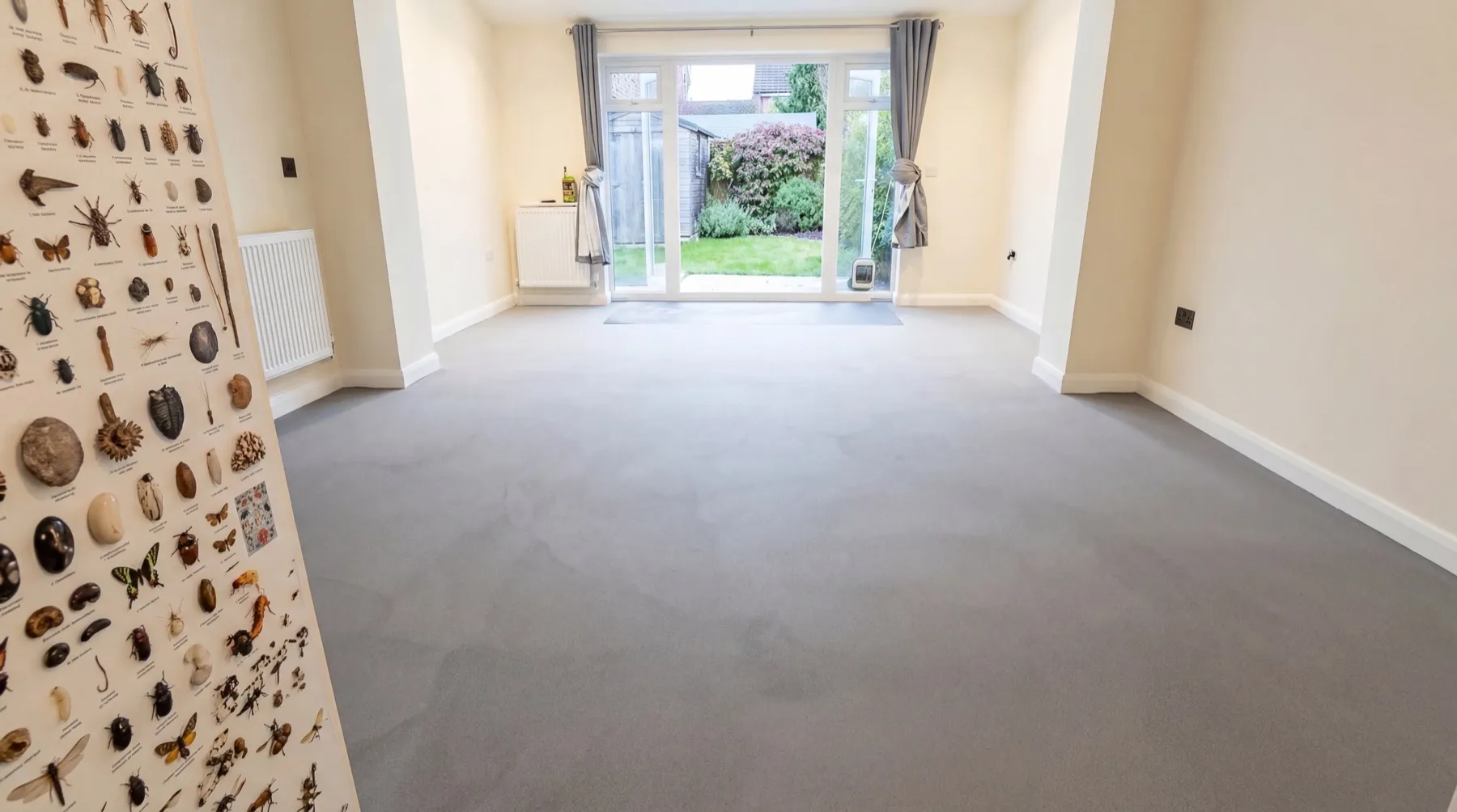 Floor priming and smoothing in progress
