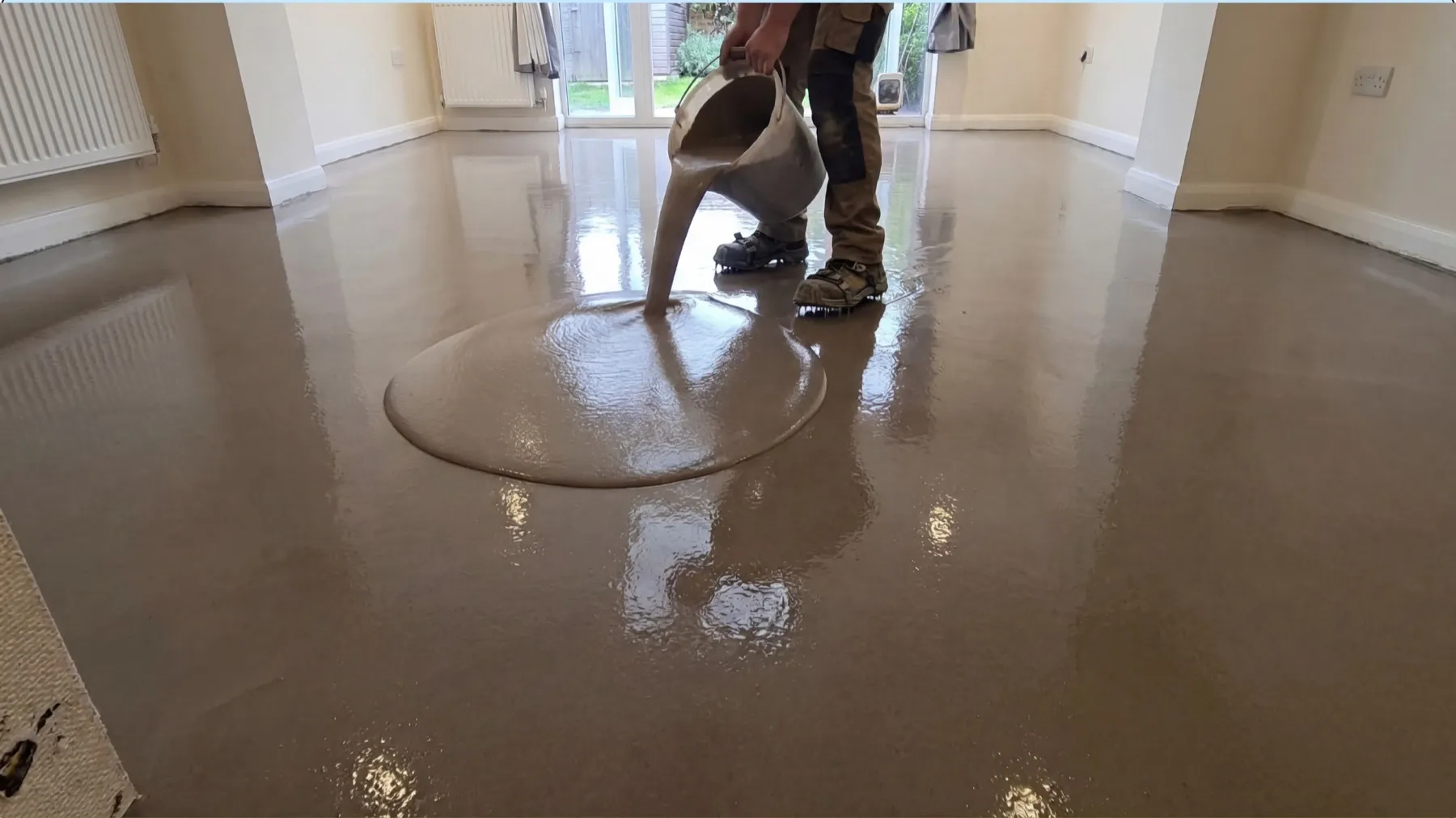 Subfloor preparation ahead of glue-down LVT installation