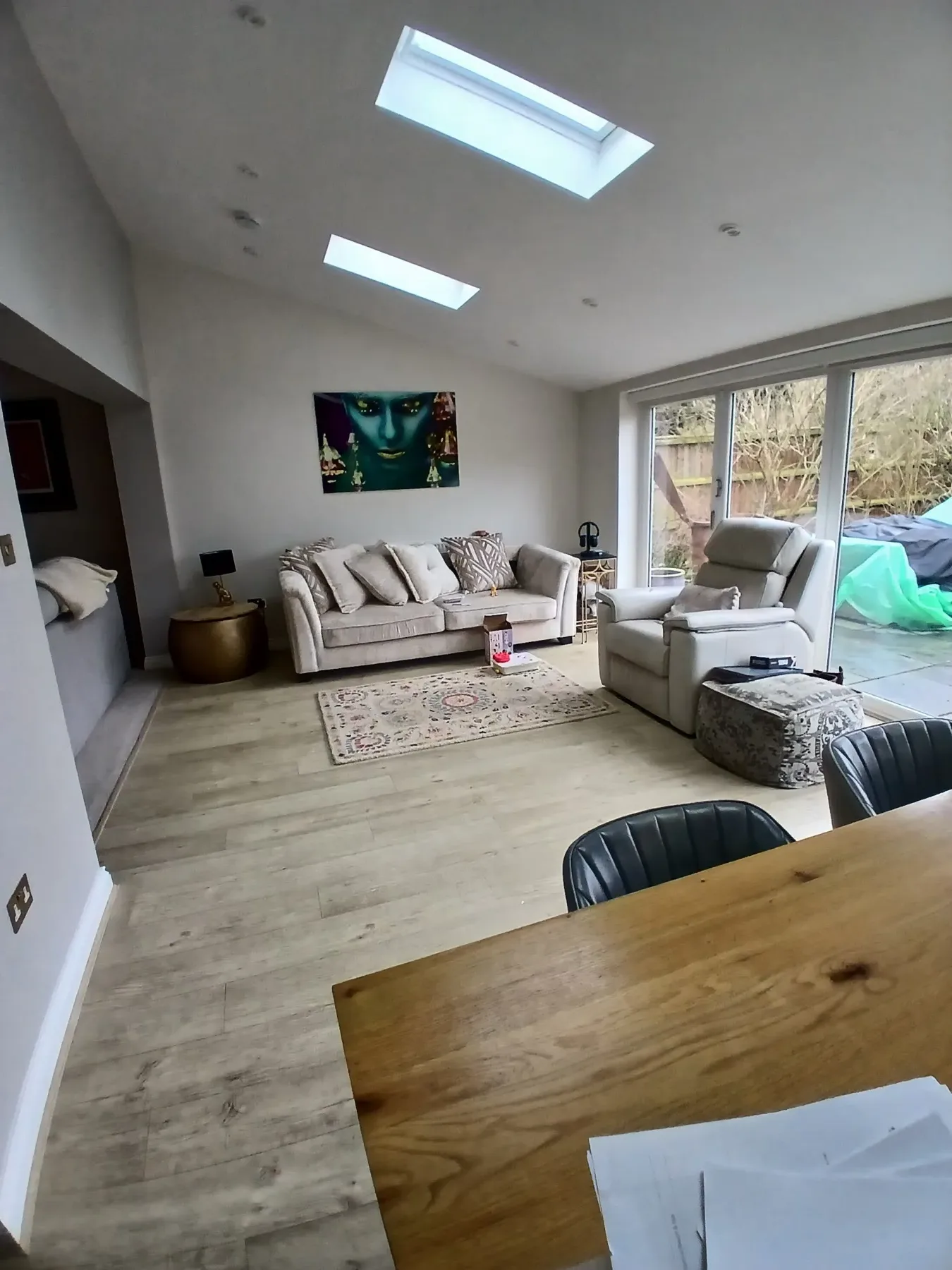 A worn and dated floor in Norwich before LVT installation